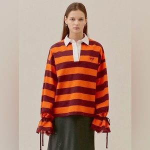 Eyeye striped rugby shirt
